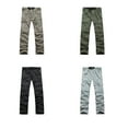 thumbnail image 2 of Qarigey Pantalones de verano para hombre con bolsillos laterales, senderismo, viajes, secado rápido, moda fresca, pantalones largos Prendas para la parte inferior del cuerpo Negro METRO, 2 of 6