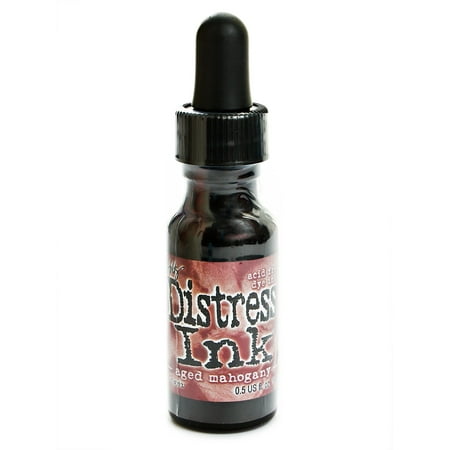 UPC: 0804551977367 | Tim Holtz Distress Ink aged mahogany  0.5 oz. reinker bottle (pack of 3)