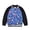 Blue, variant on Playtopia Boys Jacket, Youth Boys Fall Jacket, Raglan Sleeve Printed Baseball Bomber Coat, Boys Outerwear Zip‑Up Varsity Jacket, 1 Piece, Sizes 110‑130