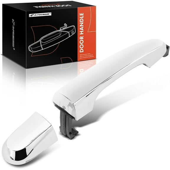 A-Premium Rear Passenger Side Exterior Door Handle Compatible with Kia Sorento 2011 2012 2013 2014 2015, Chrome, Replace# 83662-2P010, 836622P010