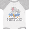 thumbnail image 4 of Inktastic My Grandparents Loves Me to the Moon and Back Elephants Boys or Girls Baby Bodysuit, 4 of 5