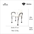 thumbnail image 2 of Silla para Ducha LENIVE BANO-SH Brazos ajustables, 2 of 6