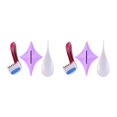 thumbnail image 3 of Maytalsory Shaver Shaping Tool for and Pubic Skin Hair Starfish 2Set, 3 of 6