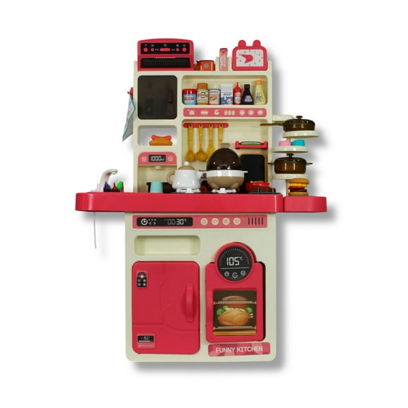 Cocinita De Juguete Is-388 89 Piezas Luz Y Sonido