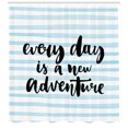 thumbnail image 3 of Ambesonne Adventure Shower Curtain, Life Inspiration Art, 69"Wx84"L, Pale Blue Black, 3 of 3
