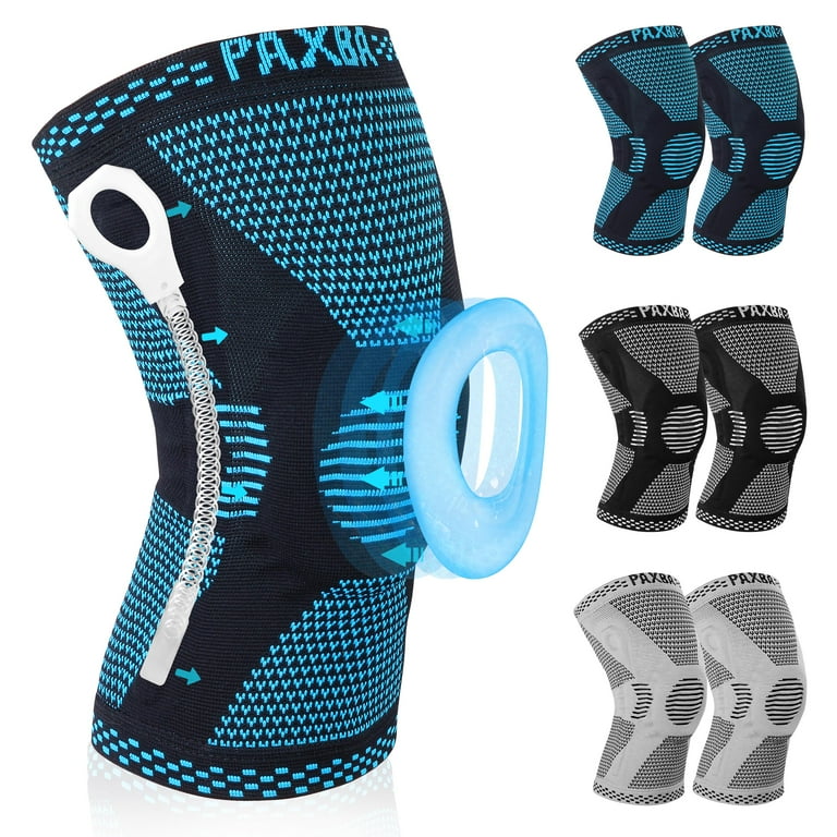 Paxba 2Pcs Knee Braces and Supports, Compression Knee Sleeves for