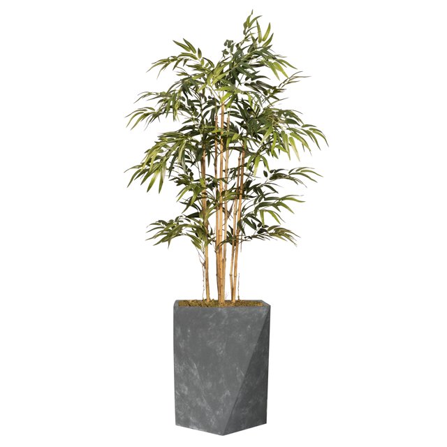 Artificial Faux Bamboo Tree 63" Fake Plant with Planter