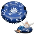 thumbnail image 2 of HEJULIK Snow Tube Super Big Inflatable Snow Sled Heavy Duty Snow Tube for Sledding Outdoor Family Games Activities, 2 of 6