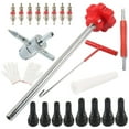 thumbnail image 1 of Yimiti 22Pcs Quick Change Tire Valve Tool Kit Fit For Cars,Atvs,Trucks,Motorcycles,Etc.,Red, 1 of 9