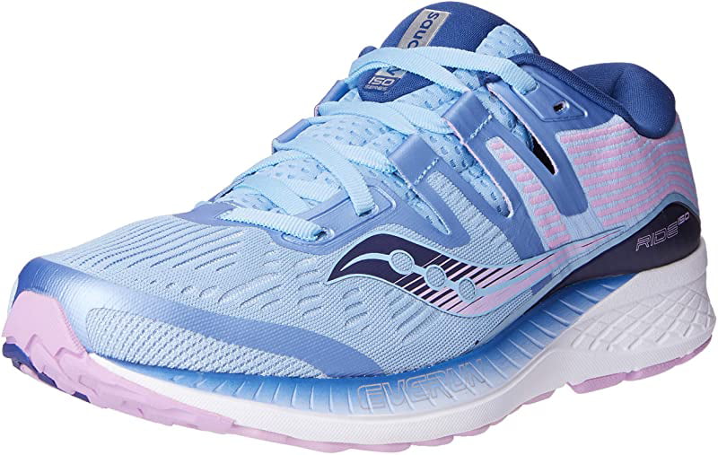Purple Saucony Ride ISO Womens Running Shoes 