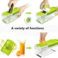 thumbnail image 3 of Vegetable Chopper Veggie Chopper Food Chopper and Dicer Onion Cutter Chopper Vegetable Cutter Potato Fruit Chopper (Green), 3 of 6