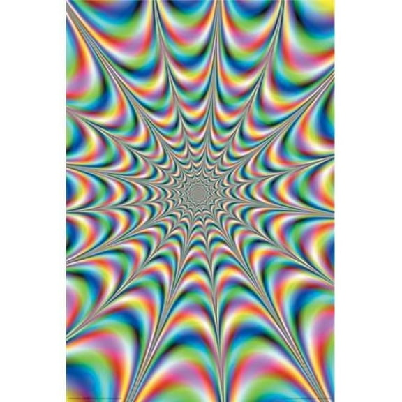Fractal Illusion - Art Poster Print - 24 x 36 in.