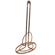 Rose Gold Paper Towel Holder – Steel Countertop Stand with Weighted Base for Kitchen, Bathroom, Office or Laundry Room – Modern Metal Towel Rack Fits Standard and Jumbo Rolls