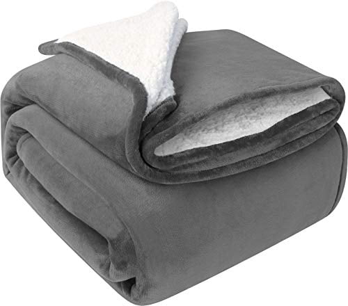 Utopia Bedding Sherpa Blanket - Full Size (90x84 Inches), White, Reversible Fleece & Plush