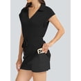 thumbnail image 4 of Osfvolr Womens Two Piece Skirt Sets Tennis Outfits Casual Cap Sleeve Lapel Shirt Summer Athletic Short Skort Set, 4 of 7