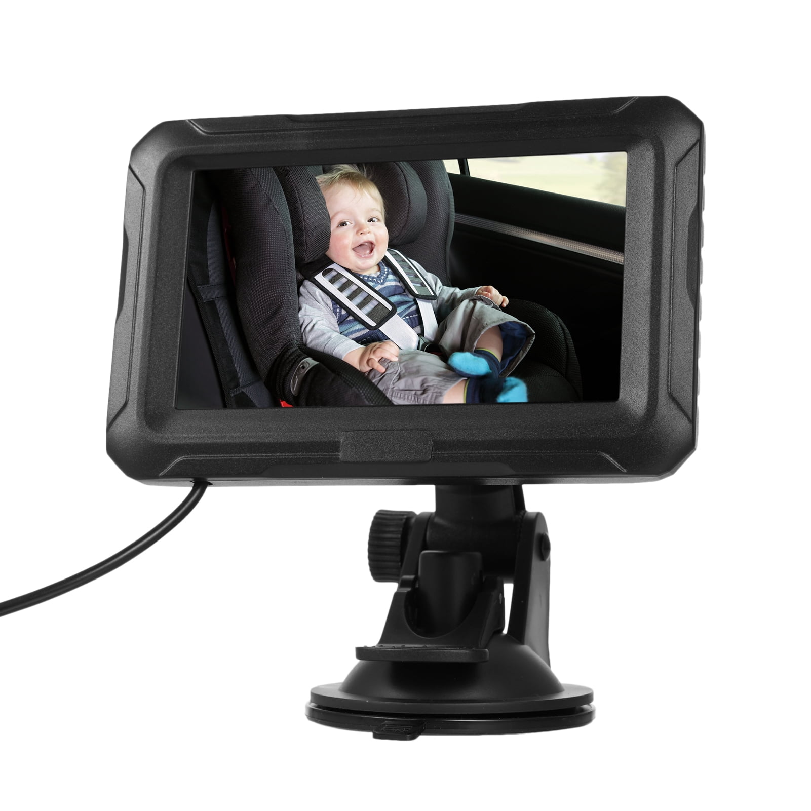 Baby Car Camera for Backseat 4.3 Inch 1080P Baby Car Mirror Camera, Large Screen HD Monitor with Night Vision and 150 Viewing Angle, for Infants Kids Pets in Back Seat Baby Camera for Car Back Seat