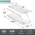 thumbnail image 4 of Sorbus Soda Can Organizer for Refrigerator & Egg Holder for Fridge Set, 2 Stackable Can Holder Dispenser Holds 12 Cans Each & 1 Egg Holders with Lid holds 14 eggs for Fridge, Pantry, Freezer, BPA-Free, 4 of 7