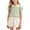 04-Green, variant on Yutgune Toddler Baby Girl Summer Cotton Outfits Sleeveless Ruffle Tops and Denim Shorts 2 Piece Clothing Set
