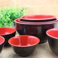 thumbnail image 5 of KALLORY Small Soup Bowl Red For Dining Table Decoration 1Set 7.5x3.5in, 5 of 10