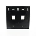 thumbnail image 5 of Leviton Black Quickport 2-Port 2-Gang ID Window Wallplate 42080-2EP, 5 of 6