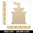 thumbnail image 2 of Coffee Grinder Solid Wood Shape Unfinished Piece Cutout Craft DIY Projects - 4.70 Inch Size - 1/8 Inch Thick, 2 of 7
