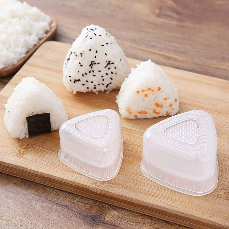 4pcs Triangular Sushi Mold Rice Ball Maker Sushi Rice Cake Press Mold Maker  