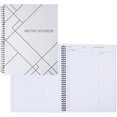 thumbnail image 1 of Carnet de Réunion - 2-Pack Livre de Réunion pour la Prise de Notes, Journal de Réunion, Planificateur d'Affaires, 80 Feuilles Unité, Blanc, 11 x 8,5 Pouces, 1 of 6