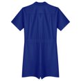thumbnail image 6 of Sxiwei Men's Short Sleeve One Piece Turn-down Collar Zip-Front Overall with Pocket Jumpsuit Royal Blue M, 6 of 6