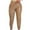 Khaki, variant on Utoimkio Women's Straight Leg Leather Pants High Waisted Drawstring Lounge Pants for Women