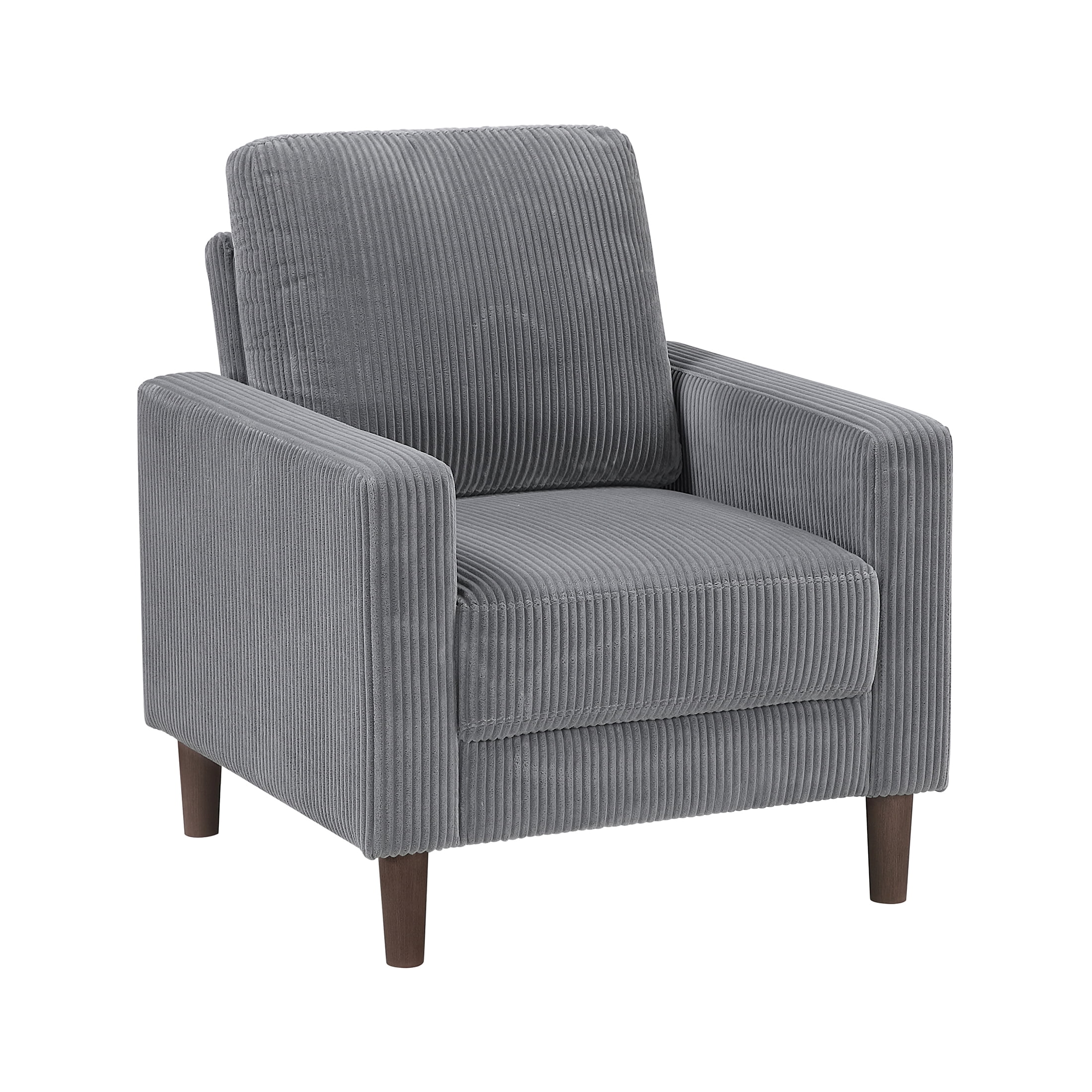 OakvillePark Mapleholt Corduroy Chair, Gray