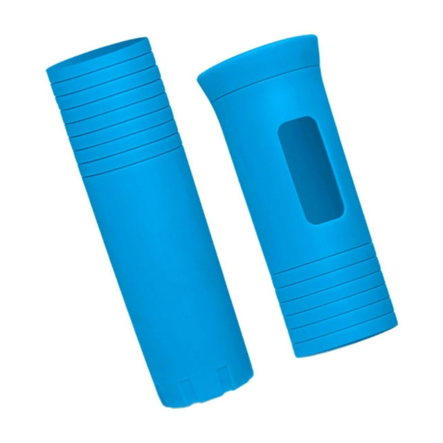 Funda protectora para micrófono inalámbrico portátil, fundas de agarre universales para micrófono Azul