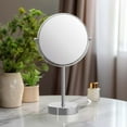 thumbnail image 2 of Kibi USA Circular Free Standing Magnifying Make Up Mirror Chrome, 2 of 2