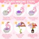 thumbnail image 3 of Kit de manualidades de tela Qirptey, ramos de flores para niñas de 4 a 12 años, 3 of 6