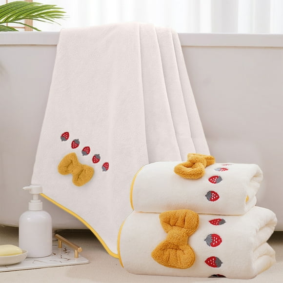 Fwttom Extra Large Bath Towel Set of 2 Oversized Towel Super Soft Absorbent Bathroom Towel Set Microfiber Dry Shower Towel for Hotel Bath Gym