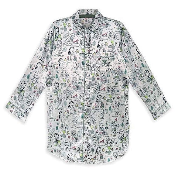 Disney Animators' Collection Women's Casual Sleepshirts, Multicolor Large