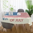 thumbnail image 6 of Coolnut Independence Day Rectangle Tablecloth Spill-Proof Polyester Table Cloth Table Cover for Kitchen Dining Picnic Holiday Party Decoration,60"x120", 6 of 7