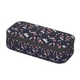 thumbnail image 2 of Uemuo Retro Rabbit Flower Printed Large Pencil Case, Big Capacity Pencil Pouch Stationery Pen Bag, Storage High Capacity Bag Pouch Holder Box Organizer, Marker Pen Case, 2 of 9