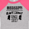 thumbnail image 4 of Inktastic Mississippi Awesome Since 1836 Boys or Girls Baby Bodysuit, 4 of 5