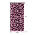 thumbnail image 5 of Pink and Black Of Leopard Print Shower Curtain 36"x72" ,Bathroom Decorative Shower Curtains Set with 12 Hooks,Modern Waterproof Washable Shower Curtain, 5 of 6