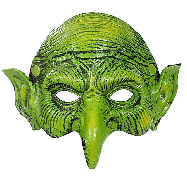 Disfraz de cosplay de Halloween de Mask Green Witch para fiestas y adultos