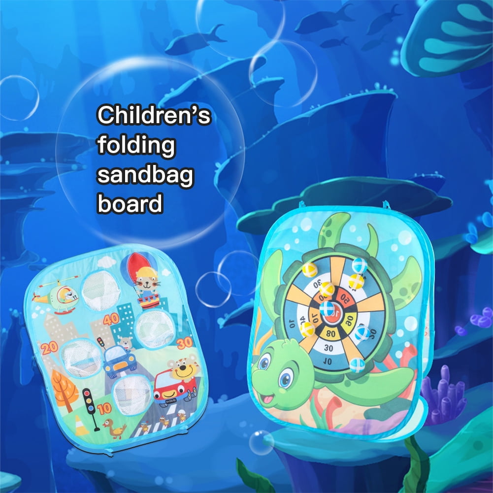 Children's Folding Sandbag Board, Funny Outdoor Toys for Toddlers, Boys Girls Family Party Gifts, Preschool Game Toys for Outside, Indoor, Backyard