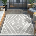 thumbnail image 6 of Well Woven Sila Mali Modern Moroccan Grey 5'3" x 7'3" Indoor/Outdoor Area Rug, 6 of 7