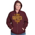 thumbnail image 3 of Minnesota I Can Go For That Funny Pun Zip Up Hoodie Men's Women's Brisco Brands S, 3 of 6