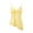 Yellow, variant on Women's Summer Satin Lace Cami Tops Spaghetti Strap V Neck Backless Camisole Party Pajamas Asymmetrical Hem Tank Tops (Black, L)