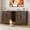 Brown, variant on Blotout 59" Large Cat Litter Box Enclosure for 2 Cats with Power Outlets, Litter Box Furniture Hidden with Double Room, Wooden Cat Washroom Furniture with Lockable Door, Cats House, White