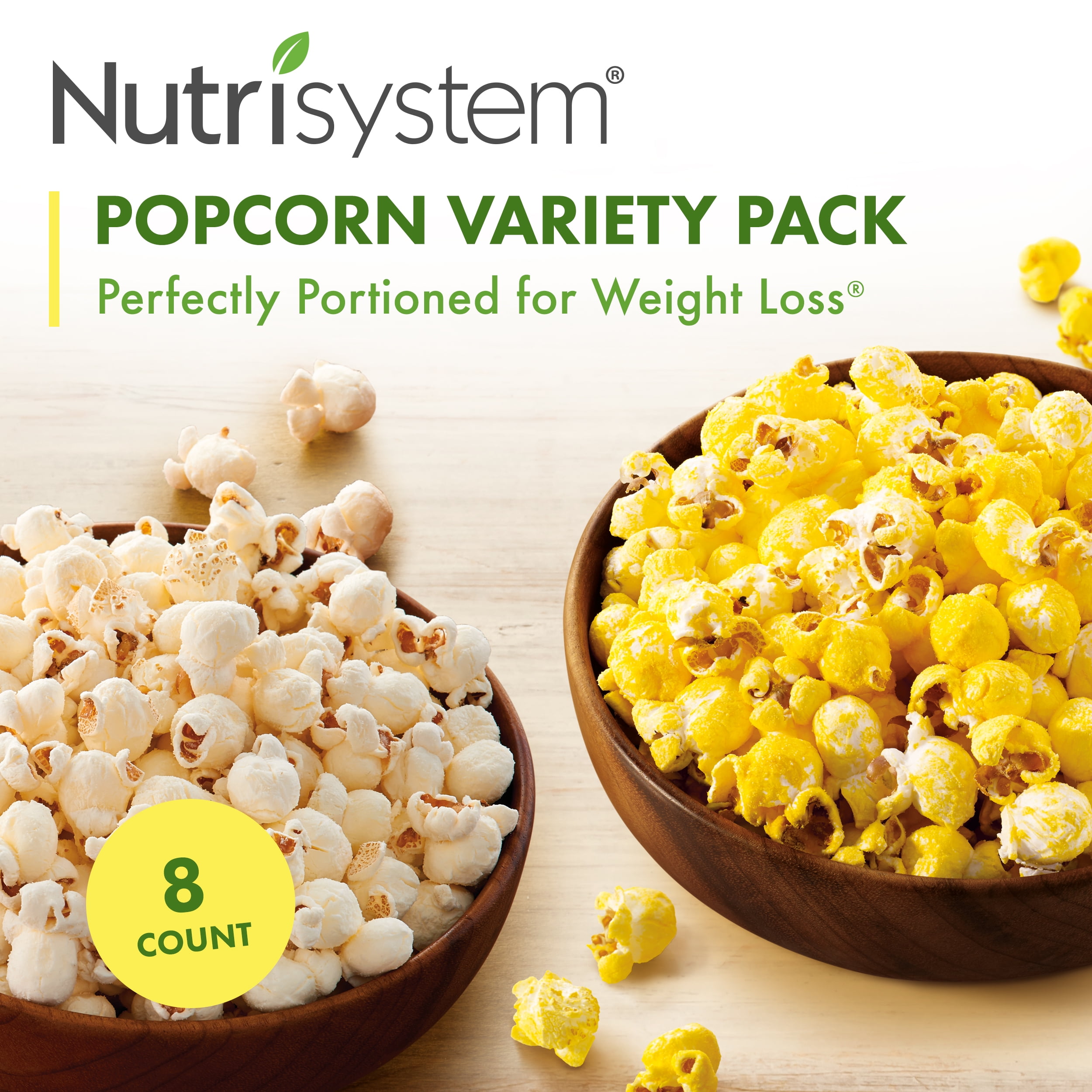 Nutrisystem Popcorn Variety Pack (8 ct Pack) Delicious, Diet Friendly Snacks Perfectly