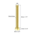 thumbnail image 2 of Unique Bargains Brass Hex Bolts, M5x45mm 10 Pack Fully Thread Grade 4.8 Machine Screws, 2 of 4
