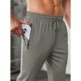 thumbnail image 2 of sogami Men's Joggers with Zipper Pockets Elastic Waist Sweatpants Athletic Pants for Jogging,Running, 2 of 8