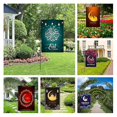thumbnail image 2 of Bandera de jardín con patrón de luna, poliéster antidecoloración, mano de obra fina, pancarta de jardín de doble cara para Patio, 2 of 5