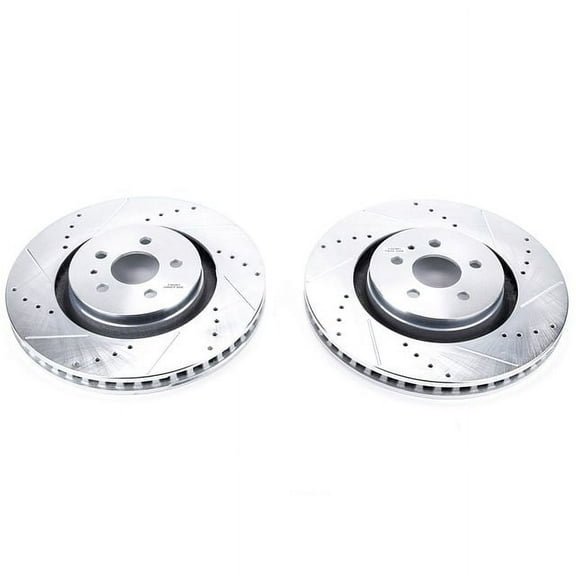 Power Stop AR85173XPR Evolution Drilled & Slotted Rotors -Front